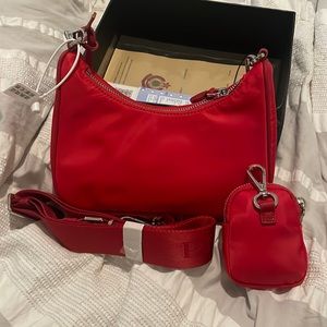 Cute red nylon bag